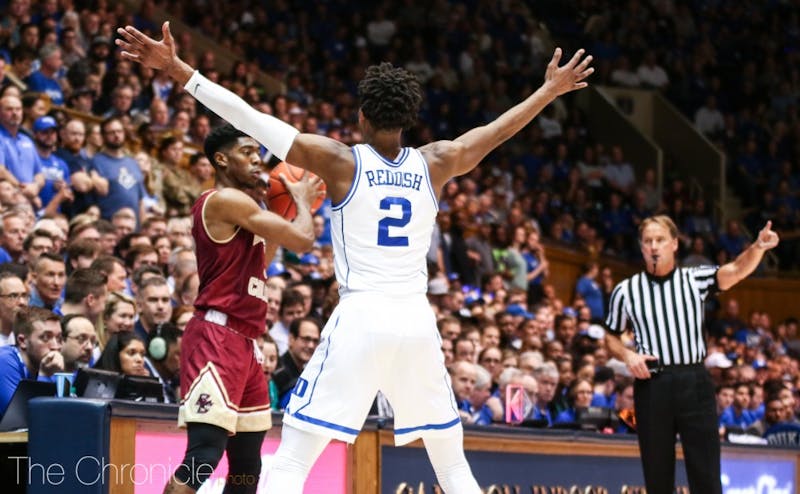 cam reddish will have to play tight, hands-off defense to