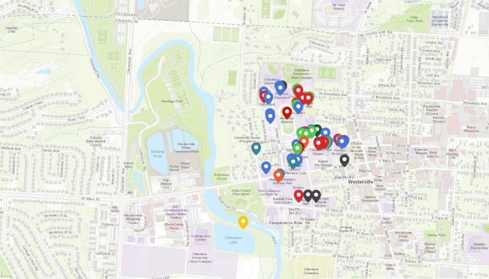 Otterbein Crime Map 2.4.2018