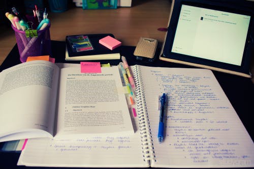 studying
