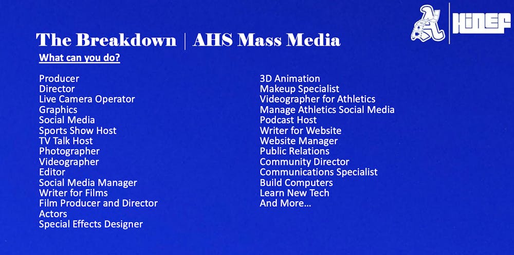 AHS Mass Media Positions