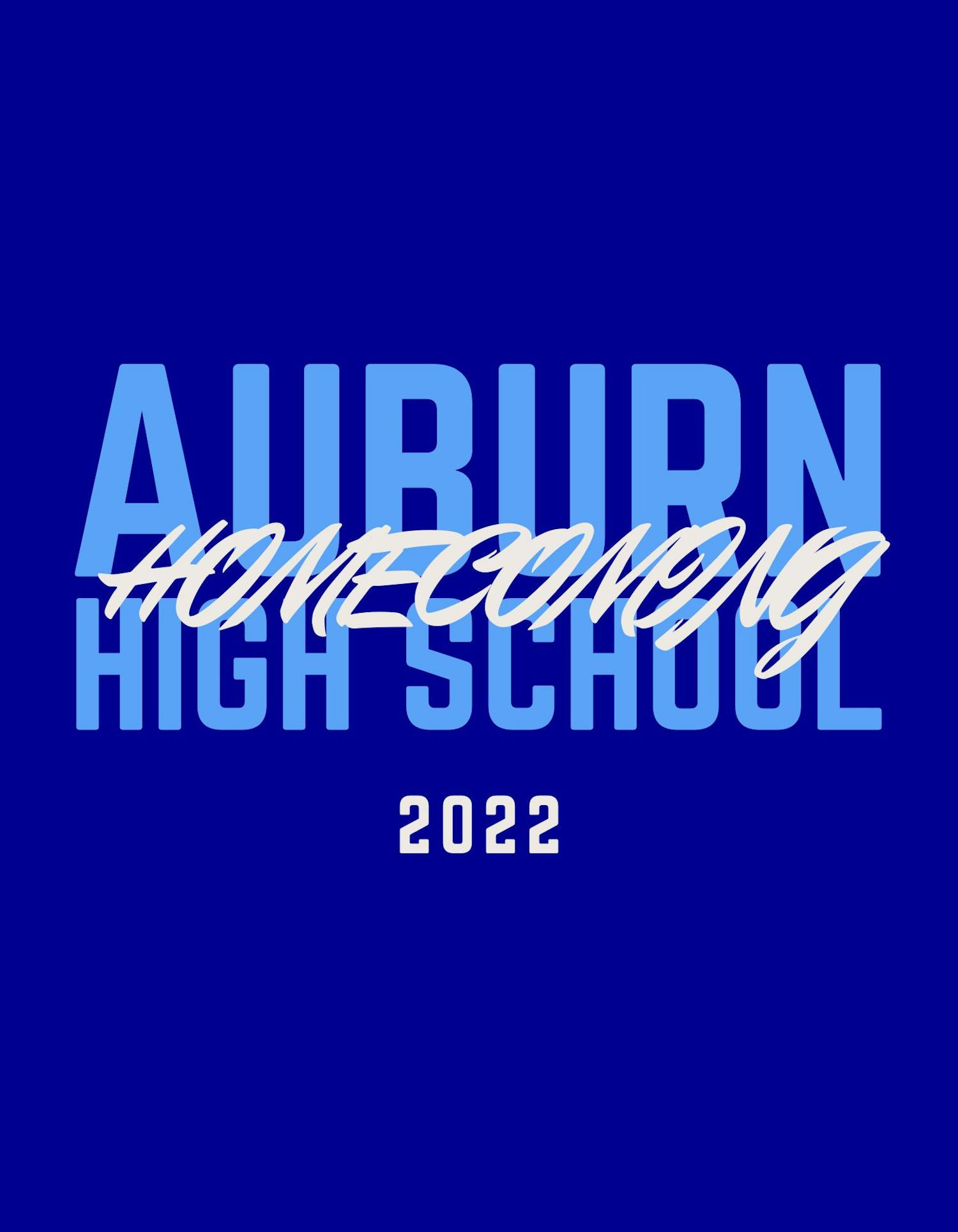 Blue Orange Retro High School Homecoming and Reunion School T-Shirt.jpg