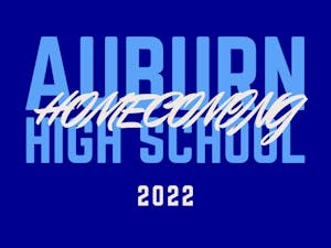 Blue Orange Retro High School Homecoming and Reunion School T-Shirt.jpg