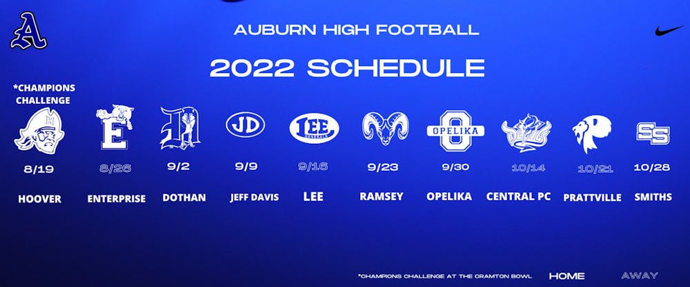 AHS Mass Media Auburn High Football Broadcast Schedule - Hi Def