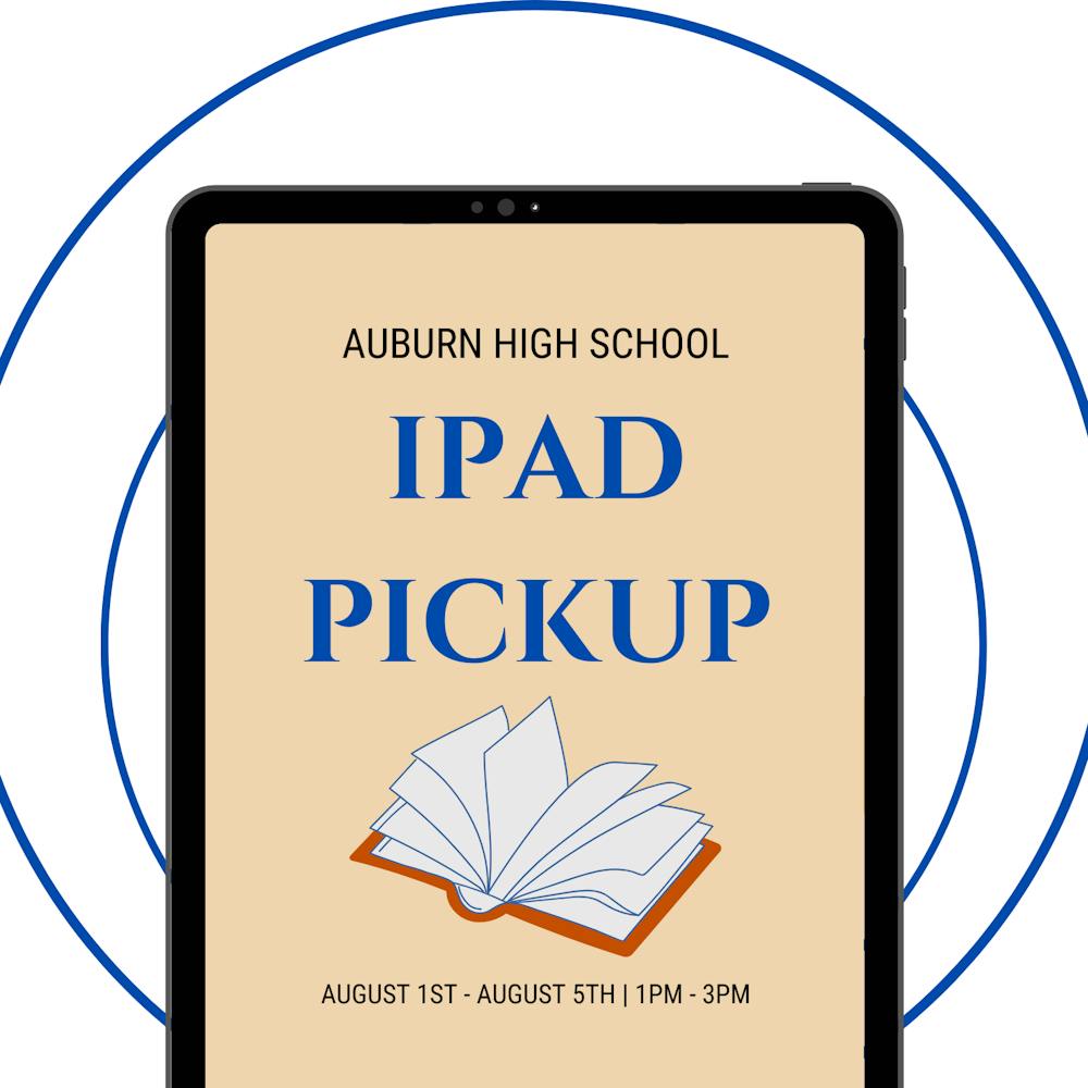 Schedule to pick up your iPads at Auburn High School this fall