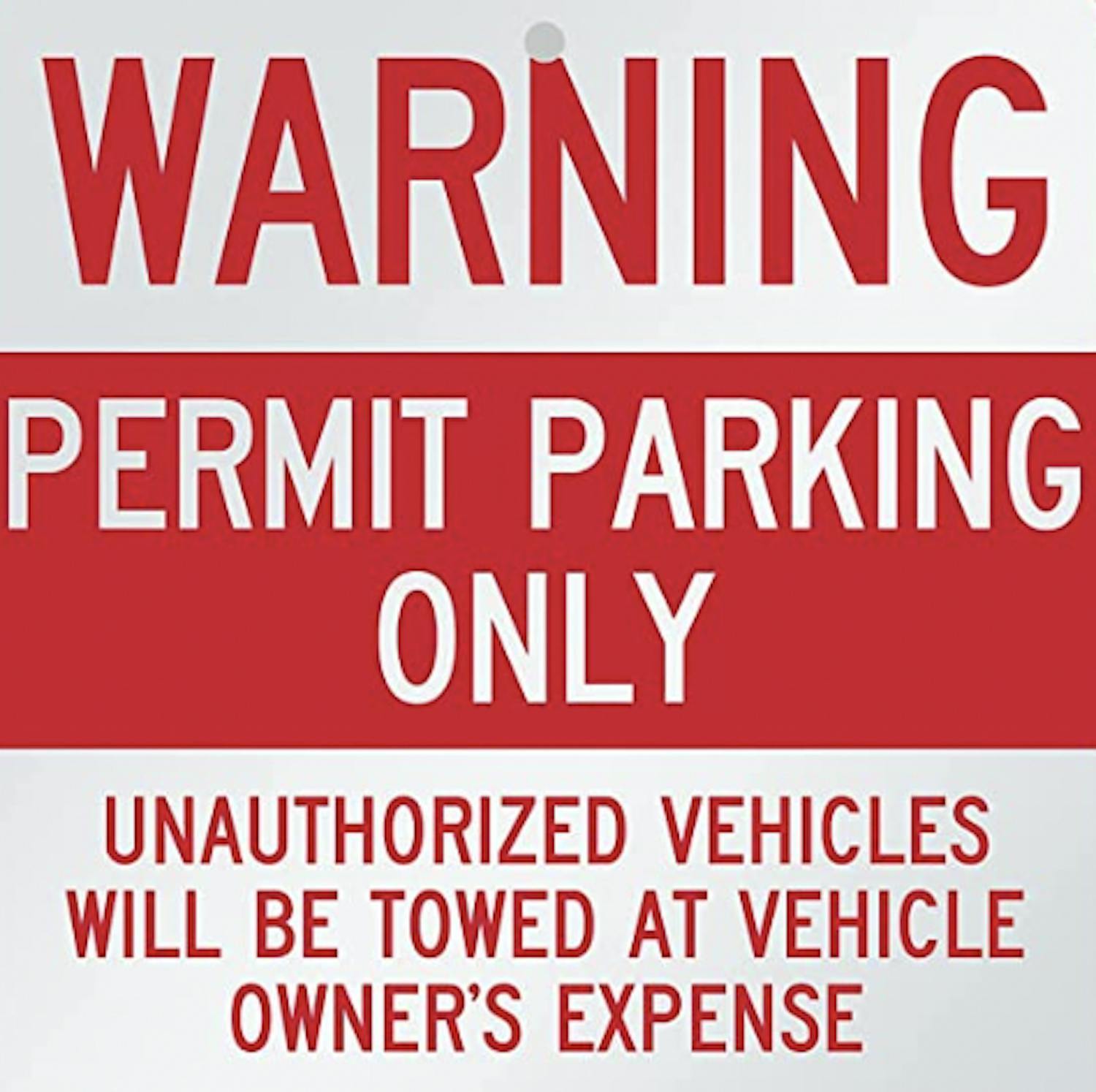 WARNING! Permit Parking Only