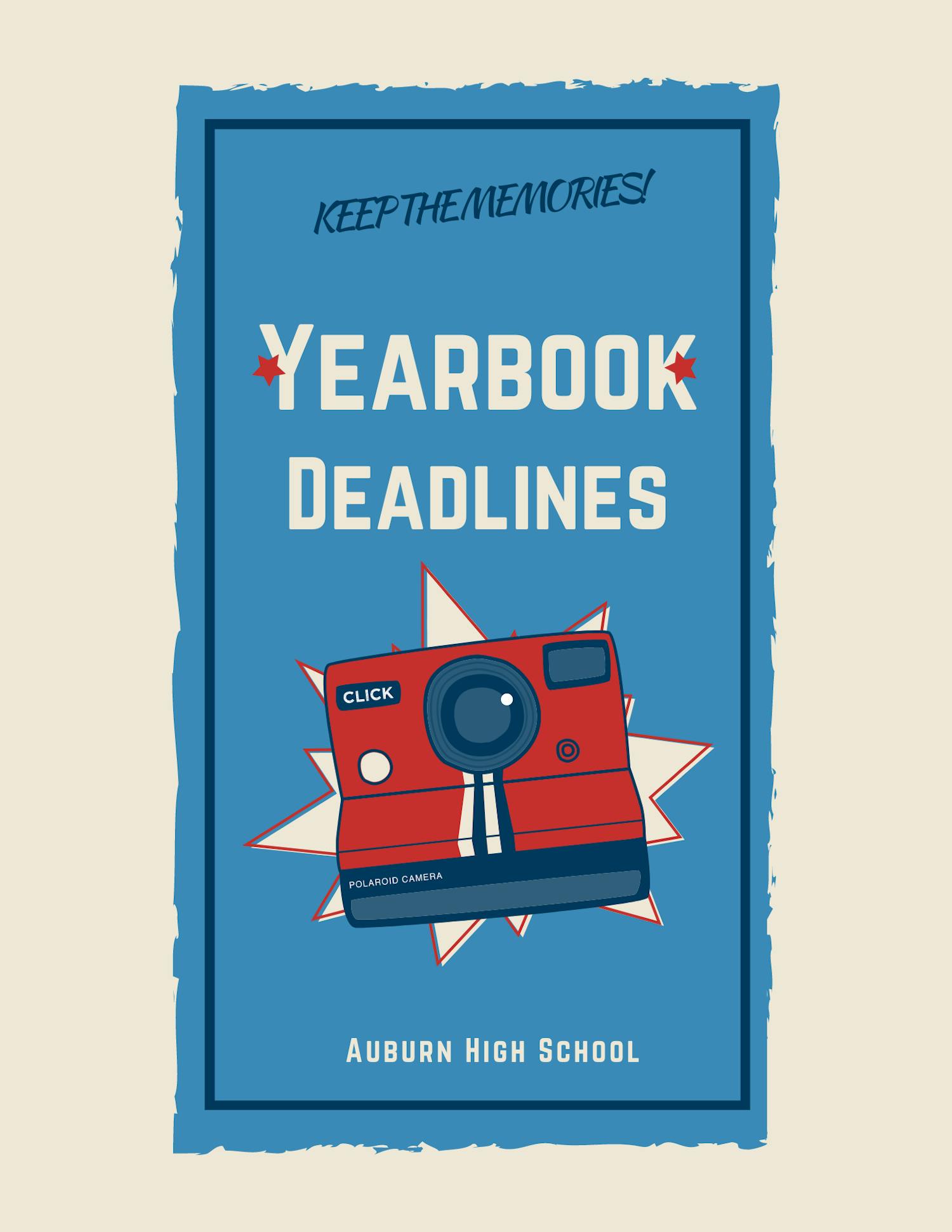 Yearbook Deadlines