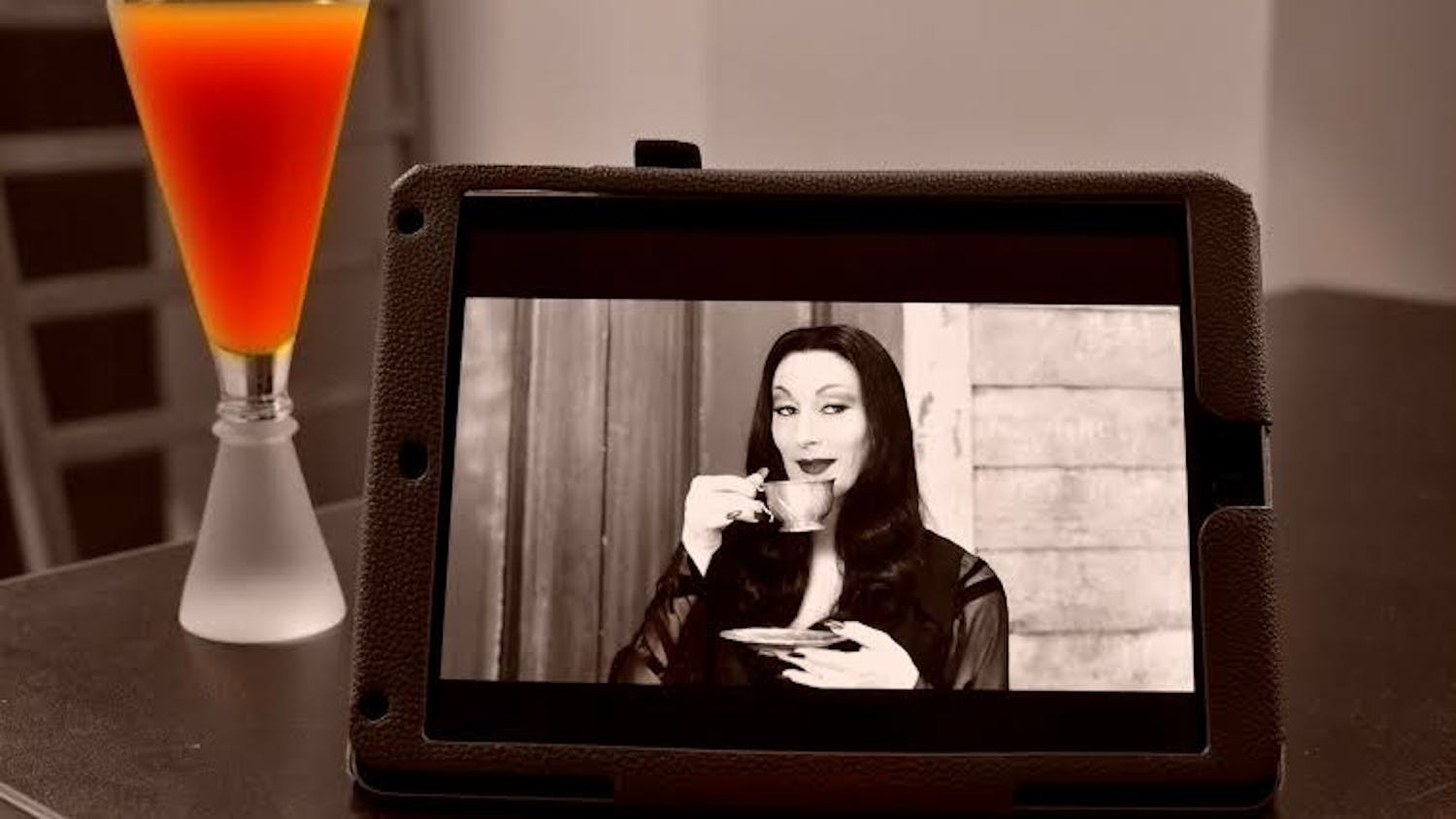 Photo Credit: Shelby Morgan/THE EAGLEEnjoy a Morticia-Rita cocktail margarita and spend an evening with Morticia Addams this Halloween. (Please remember to drink responsibly and only if you are 21+) 