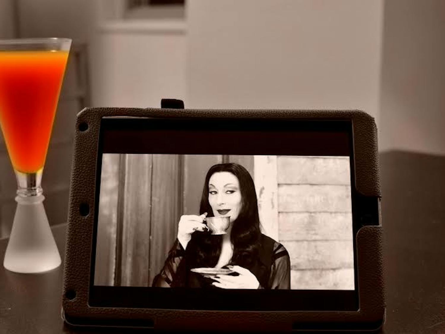 Photo Credit: Shelby Morgan/THE EAGLEEnjoy a&nbsp;Morticia-Rita cocktail&nbsp;margarita and spend an evening with&nbsp;Morticia Addams this&nbsp;Halloween. (Please remember to drink responsibly and only if you are 21+)&nbsp;