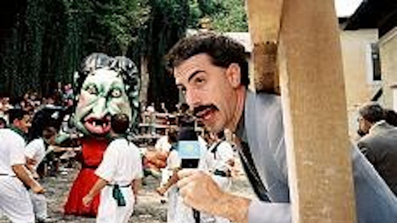 Sacha Baron Cohen of TV's 'Da Ali G Show' comes to the big screen with his Kazakhstani journalist alter-ego Borat.