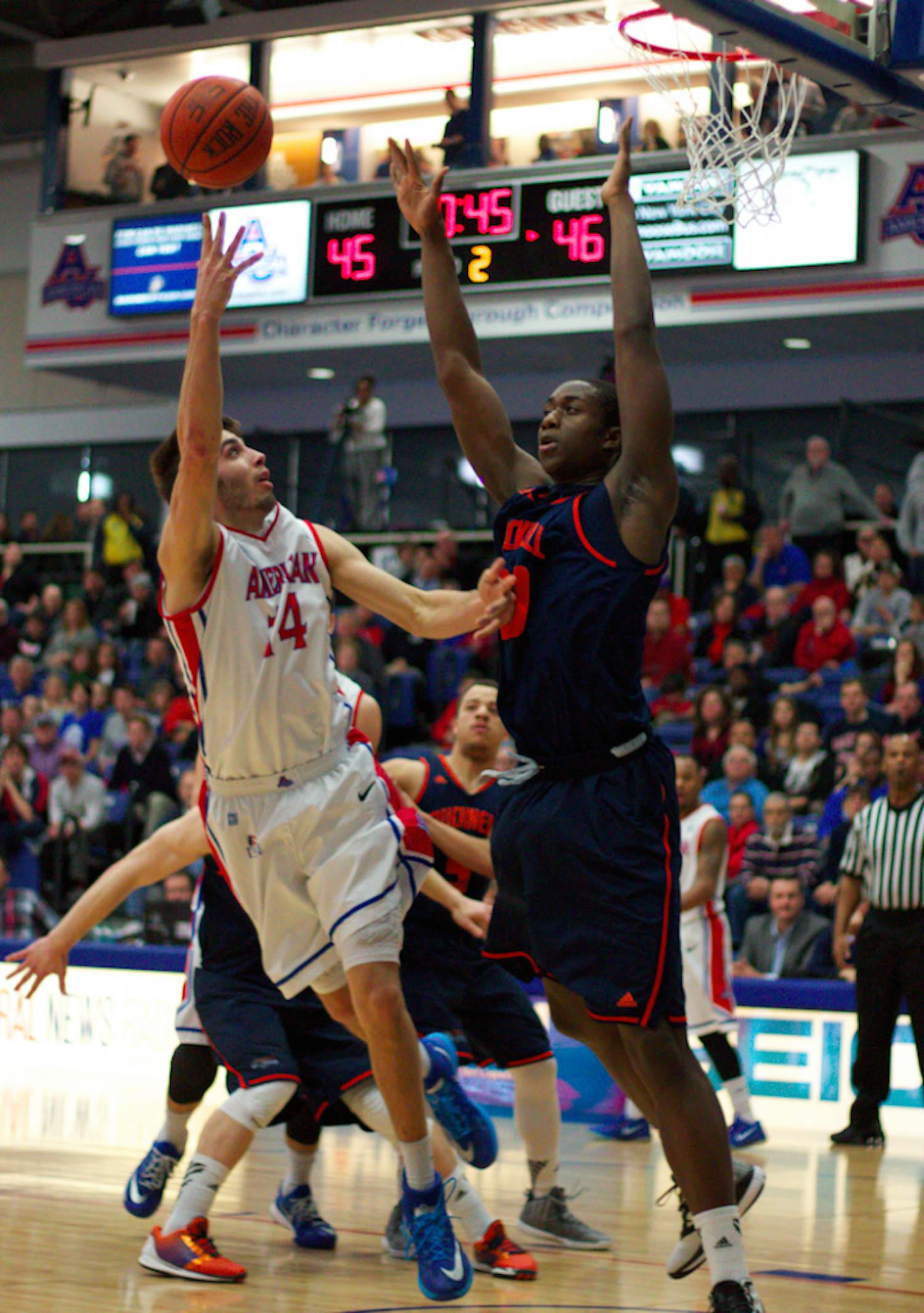 Jesse Reed during Feb. 28 game vs. Bucknell 