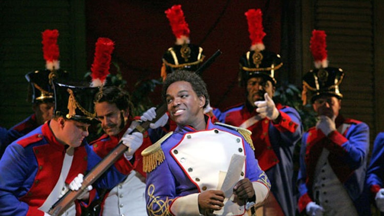 BARBER SHOP BLUES — Gioachino Rossini’s classic opera “The Barber of Seville†ended its run at the Washington National Opera Sunday, Sept. 20. Directed by David Gately, the opera centers around the fight between the rich Count Almaviva and Doctor Bartolo for the love of the beautiful Rosina. The opera is best known for its famous line, “Figaro, Figaro, Figaro!â€