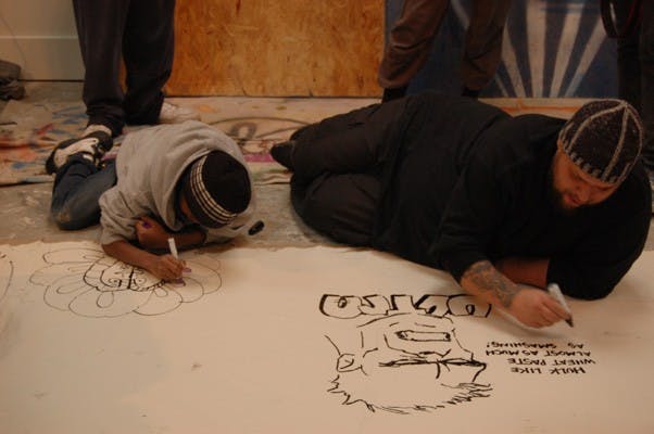 ICE ICE BABY â€” The addition of The Fridge to D.C.â€™s art community brings a unique new venue to the District. The open, industrial space brings a distinct aesthetic that enhances the art held within. The graffiti-inspired pieces result from a combination of both experienced artists and newcomers joining together to make one work. The space also offers classes that expand upon its unique flavors of urban art.