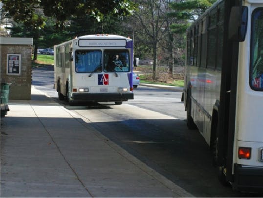 Shuttle drivers typically receive one 30-minute break during their 8.5-hour shifts. Other AU maintenance staffers receive two additional 15-minute breaks during shifts of the same length.