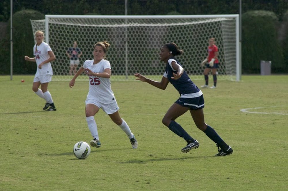 Nicole Paviglionite and the Eagles hope to end their non-conference schedule with a win at Richmond Sept. 22.  