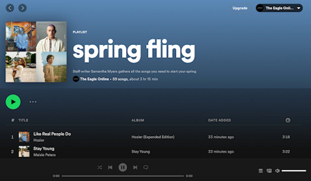 The Eagle presents a spring playlist to complement feelings of sentimentality