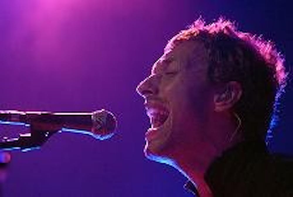 AWARD SHOW SWEEPERS - Chris Martin, above, leads Coldplay, who are up for seven awards at this year's Grammys. Their album "Vida la Vida or Death and All His Friends" has received a large amount of radio play since its release, and is one of the most prom
