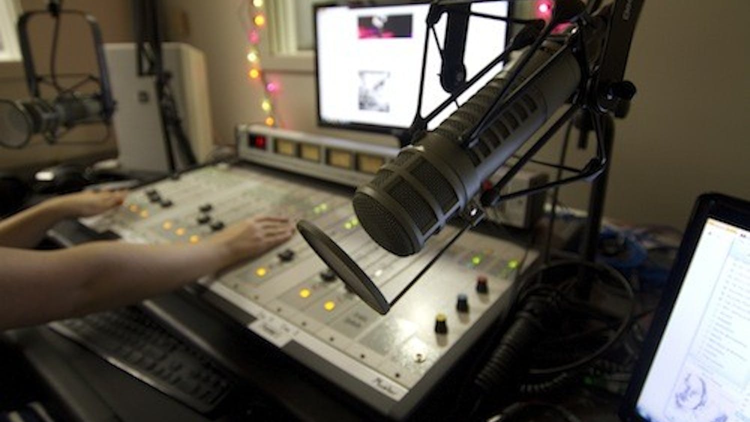 MIC CHECK - WVAU DJ Cameron Meindl and GM Emily White.