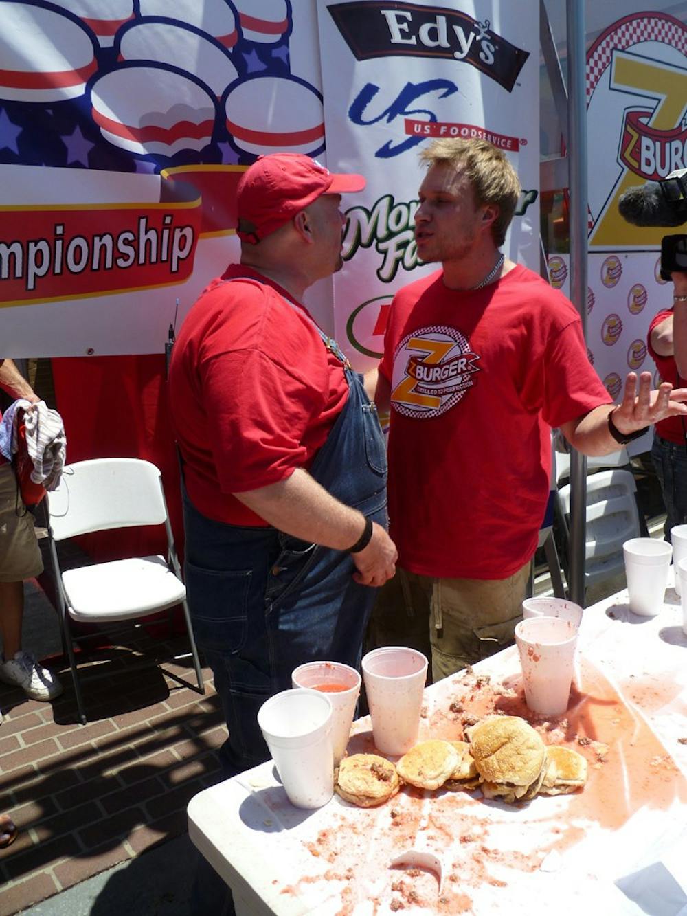 Tenley\'s Z-Burger really got things cooking this Independence Day weekend with their burger eating competition. One of AU\'s own placed fourth after scarfing down 17 burgers.