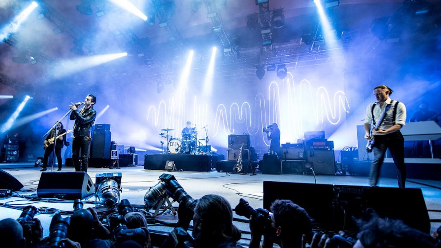 The&nbsp;Arctic Monkeys performing in Denmark in 2014.&nbsp;