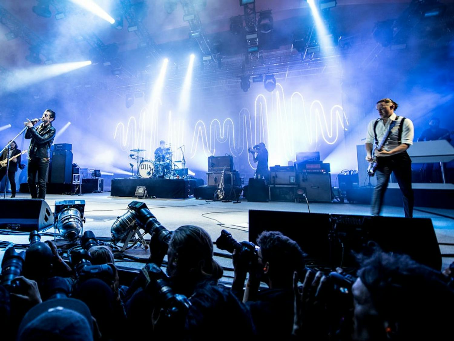 The&nbsp;Arctic Monkeys performing in Denmark in 2014.&nbsp;