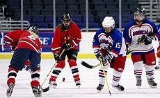 The AU women's ice hockey team grabbed a 4-1 victory over  Maryland in their season opener at the Verizon Center.  