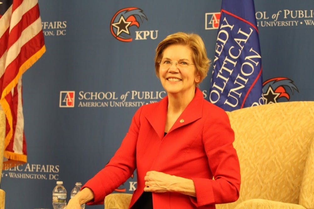 Elizabeth Warren outlines foreign policy positions during speech at AU