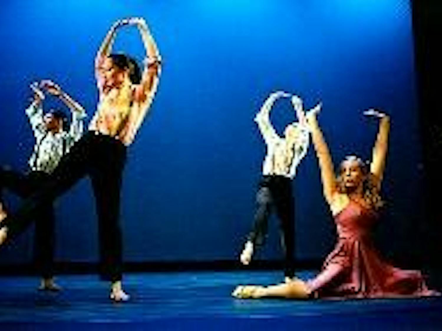 'Worlds of Motion' showcased eight works from AU artist-in-residence Vladimir Angelov and choreographers Lora Ruttan and Rob Esposito at the Greenberg Theatre Friday night.