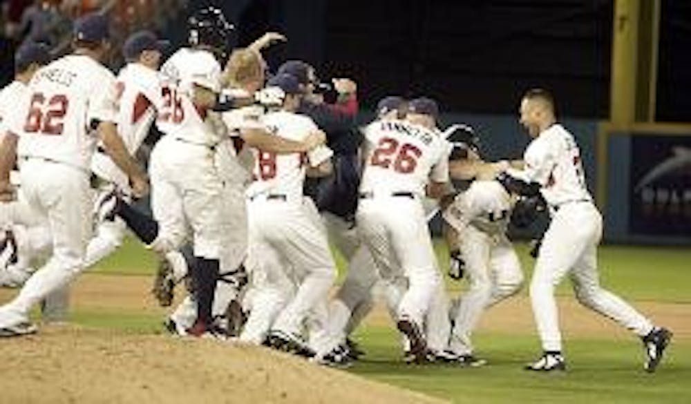 AMERICAN PRIDE - Members of the Team USA World Baseball Classic squad celebrate their walk-off victory over Puerto Rico to advance to the tournament semifinals. The WBC was a disappointment in the United States, as it failed to attract fans to the World C