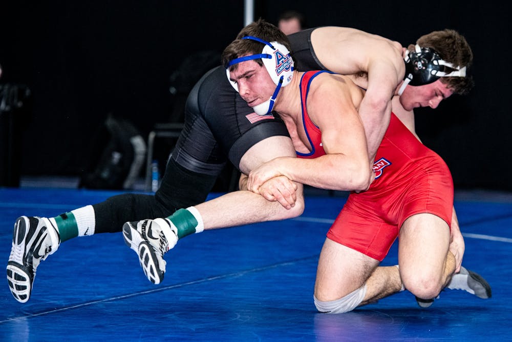 Wrestlers Fitzpatrick and Curry place third at EIWA Championships, Clarke out due to COVID protocols