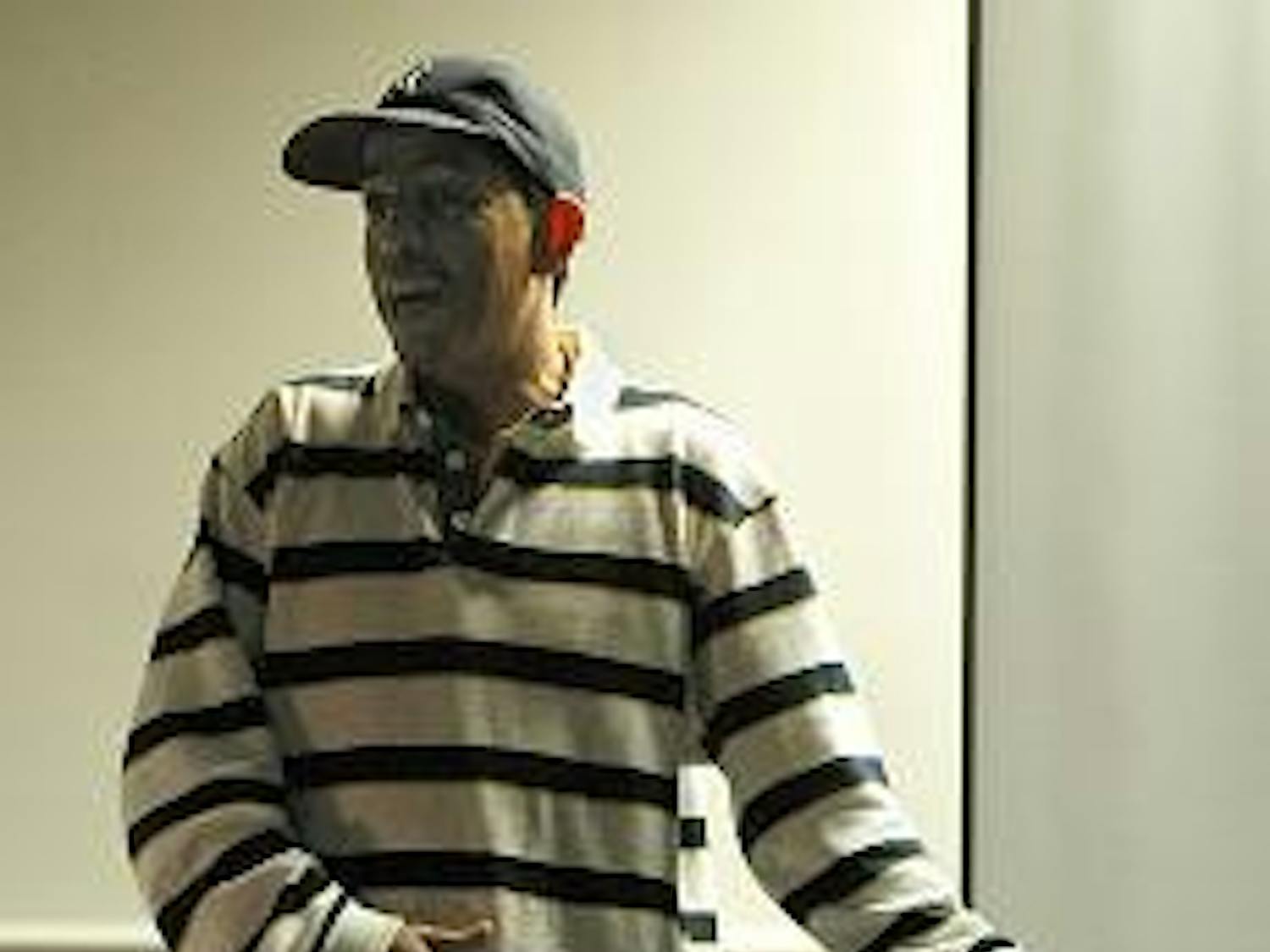 Simon Sedillo spoke about U.S. government atrocities in other countries.