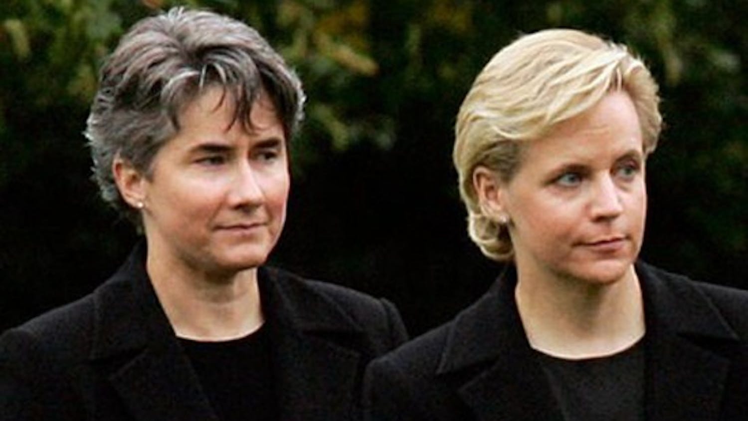 Mary Cheney, right, with wife Heather Poe.