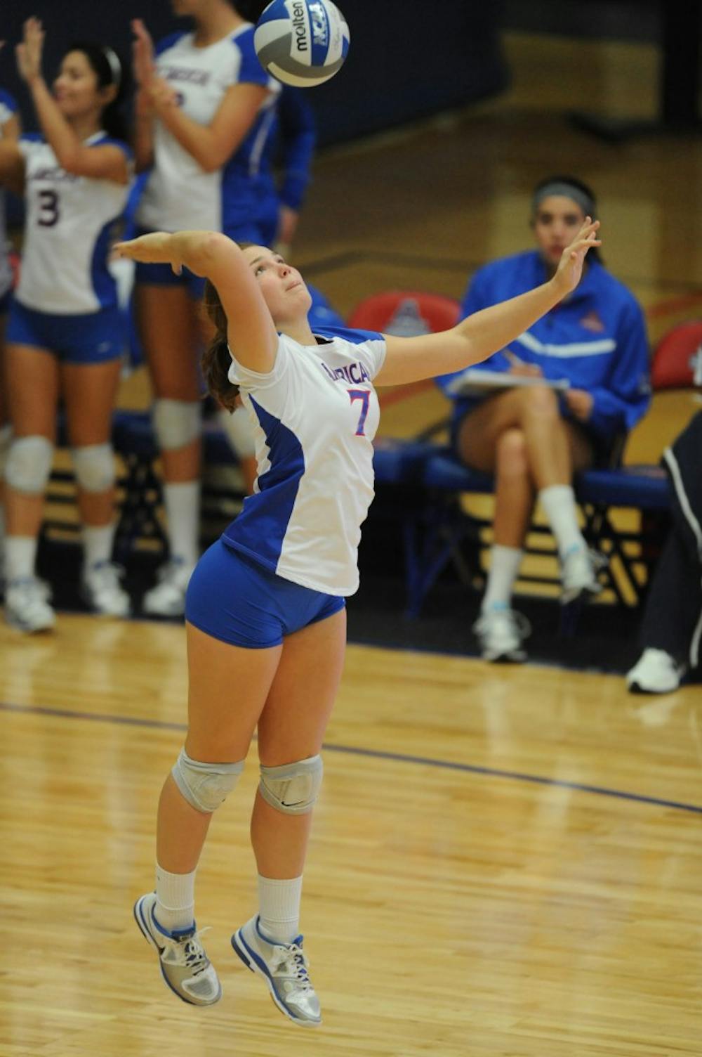 	Megan Rosburg was one of two Eagles named to the All-Tournament team at the Sacred Heart Invitational