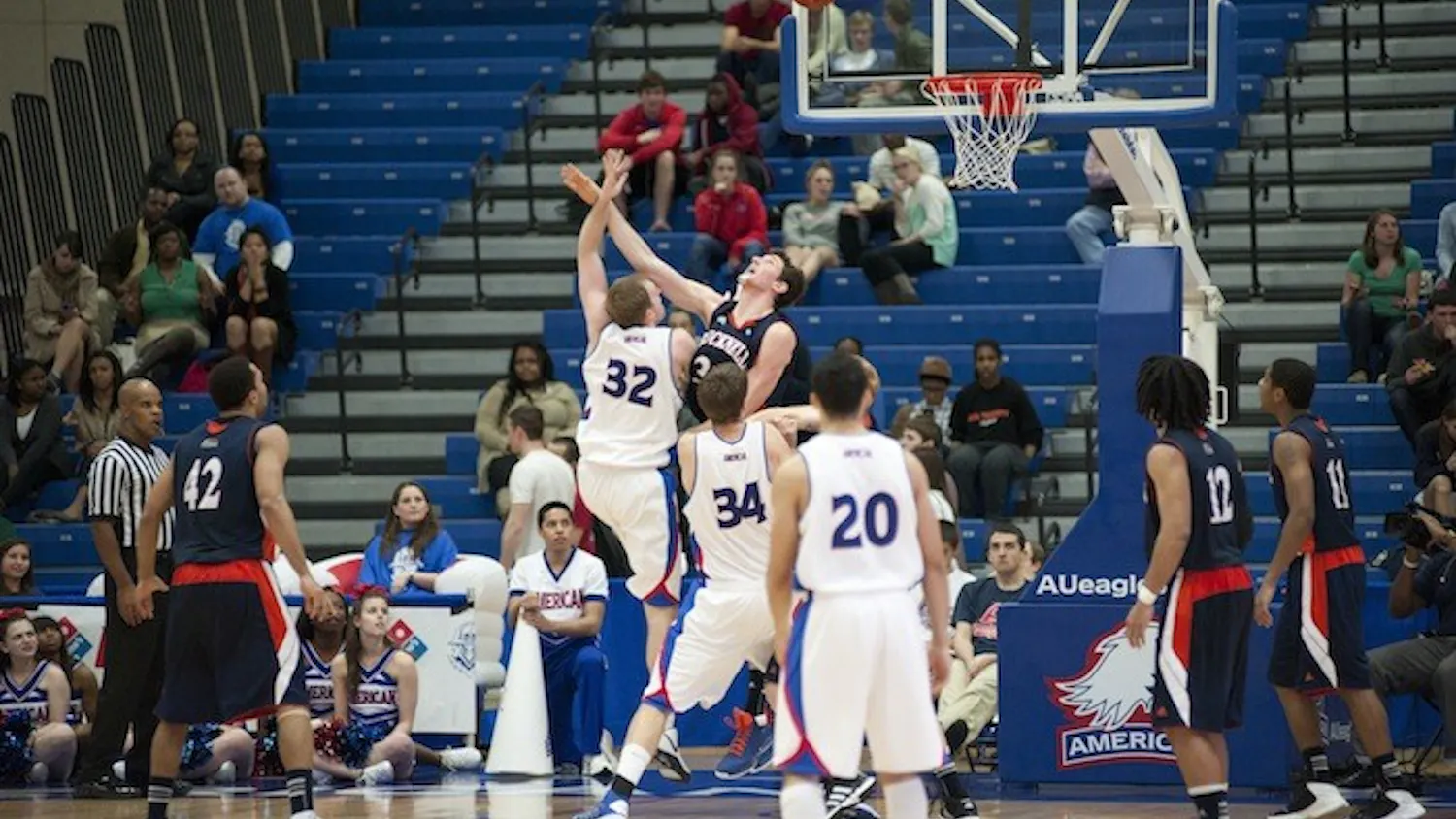 Stephen Lumpkins makes a shot against Bucknell Jan. 30. The Eagles fell to the Bison 56-55 on a buzzer beater.