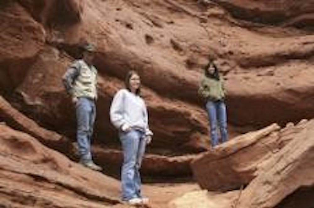 FLYING HIGH - Lauren DeAngelis, center, seeks to gain educate the public about the troubles of parrot care through her film "A Place to Land." The documentary won a bronze Student Academy Award from the Academy of Motion Picture Arts and Sciences. The fil