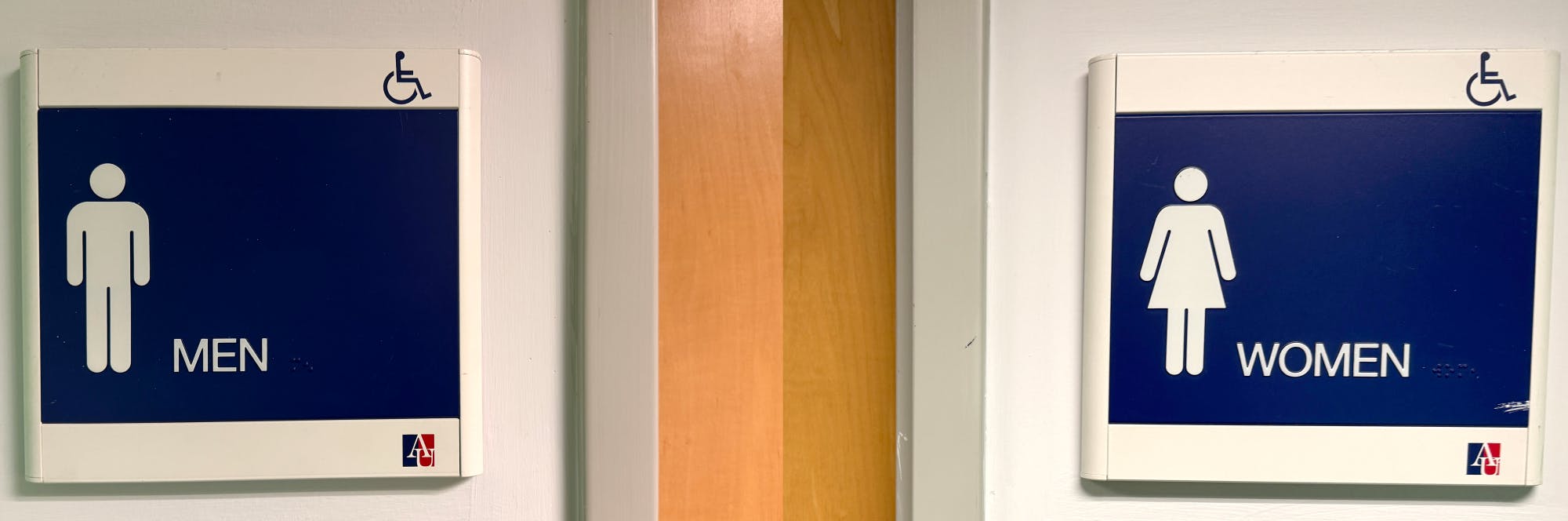 battelle bathroom signs