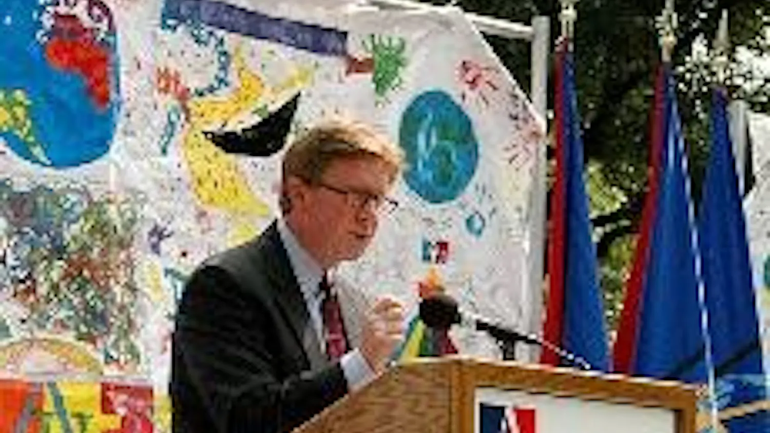 OPENING A NEW YEAR- President-elect Neil Kerwin speaks at opening convocation Friday about the end results of an AU education.