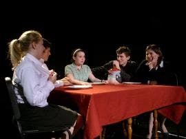 SHIFTING GEARS - Driving is a metaphor for growing up and sex in the AU Players' production "How I Learned to Drive," which tells the story of Li'l Bit and her Uncle Peck. Their untraditional relationship is the focal point of the play, opening Thursday a