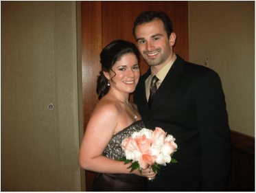 Sam Miller, right, proposed to Sarah Cooper at SPA commencement ceremonies on May 13.