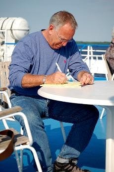 TOURING DUPONT - One of CAS professor Bill Leap's favorite activities is walking around Dupont Circle with his partner.