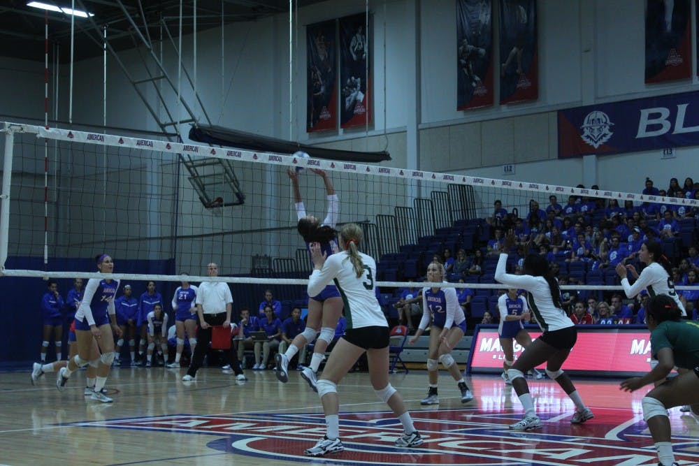 	Student turnout at the game was high as AU would win their third straight game