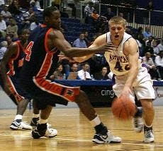 No. 43 Linas Lekavicius and the Eagles have their first 2-0 season start since 2003 with their win over Morgan State on Tuesday night.