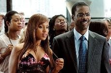 Seductress Nikki, played by Kerry Washington, ignites an old flame in investment banker Richard Cooper, played by Chris Rock, in this comedy.