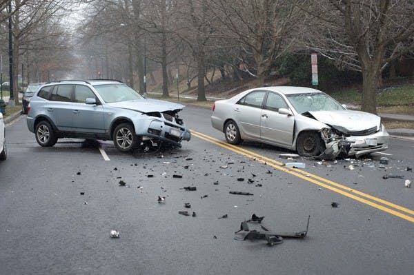 The license plates have been blurred to protect the identity of the victims.