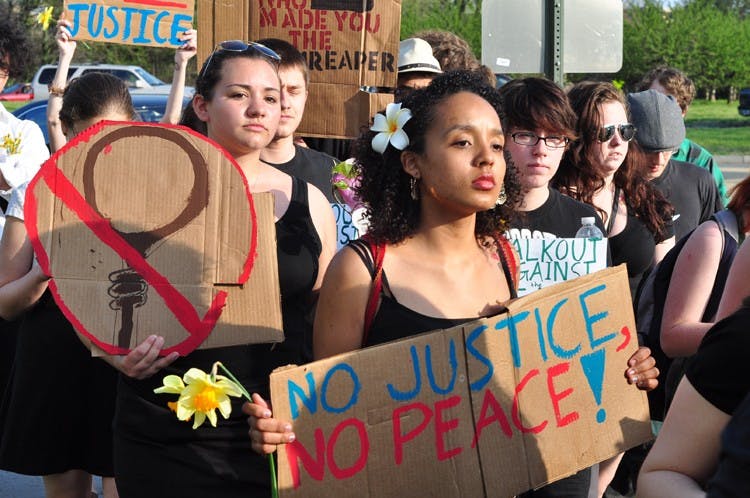 The American University College Republicans  presented Texas Governor Rick Perry (R) at American University on Friday, March 23, 2012 in the Katzen Recital Hall. Governor Perry discussed politics and issues facing America, but was also greeted by a parade of protestors. The protestors were mostly focusing on the dealth penalty in the state of Texas and the number of those executed while Governor Perry held office.