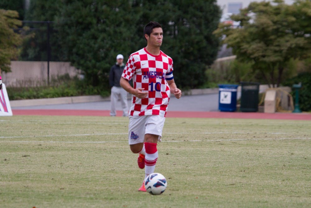 	Cristobal Soto was one of three Eagles to receive a yellow card in the loss to Navy