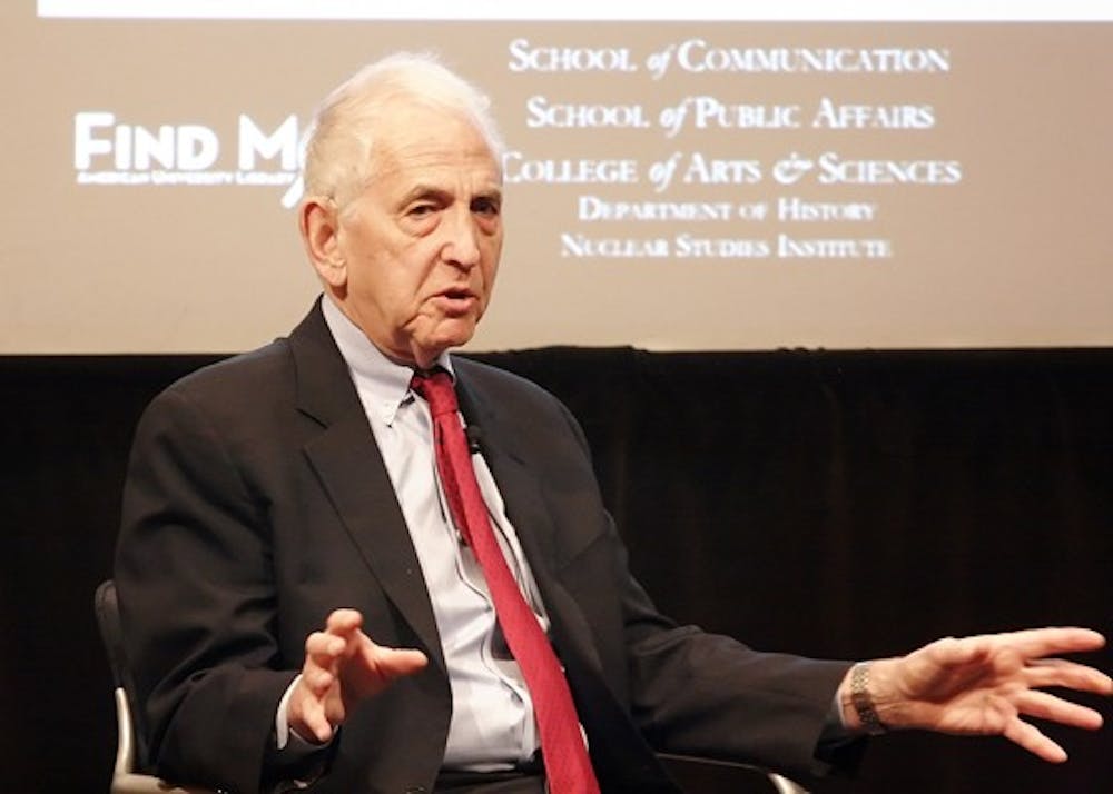 hush hushâ€” Daniel Ellsberg, a former military analyst who worked for the RAND Corporation, spoke on Wednesday night about his decision to publish the Pentagon Papers, a study of the United Statesâ€™ military involvement in the Vietnam War.