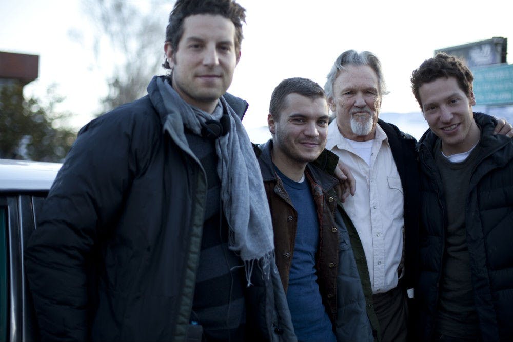 	Gabe Polsky (far right) poses with brother and fellow director Alan (far left).