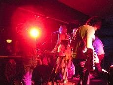 TAP TO IT - Tilly and the Wall's lively performance at the Rock and Roll Hotel Tuesday night energized fans mostly through tap dancer and band member Jamie Pressnall's tutu outfit and unique, flamenco-like tap dancing on stage. The Omaha indie rocker band