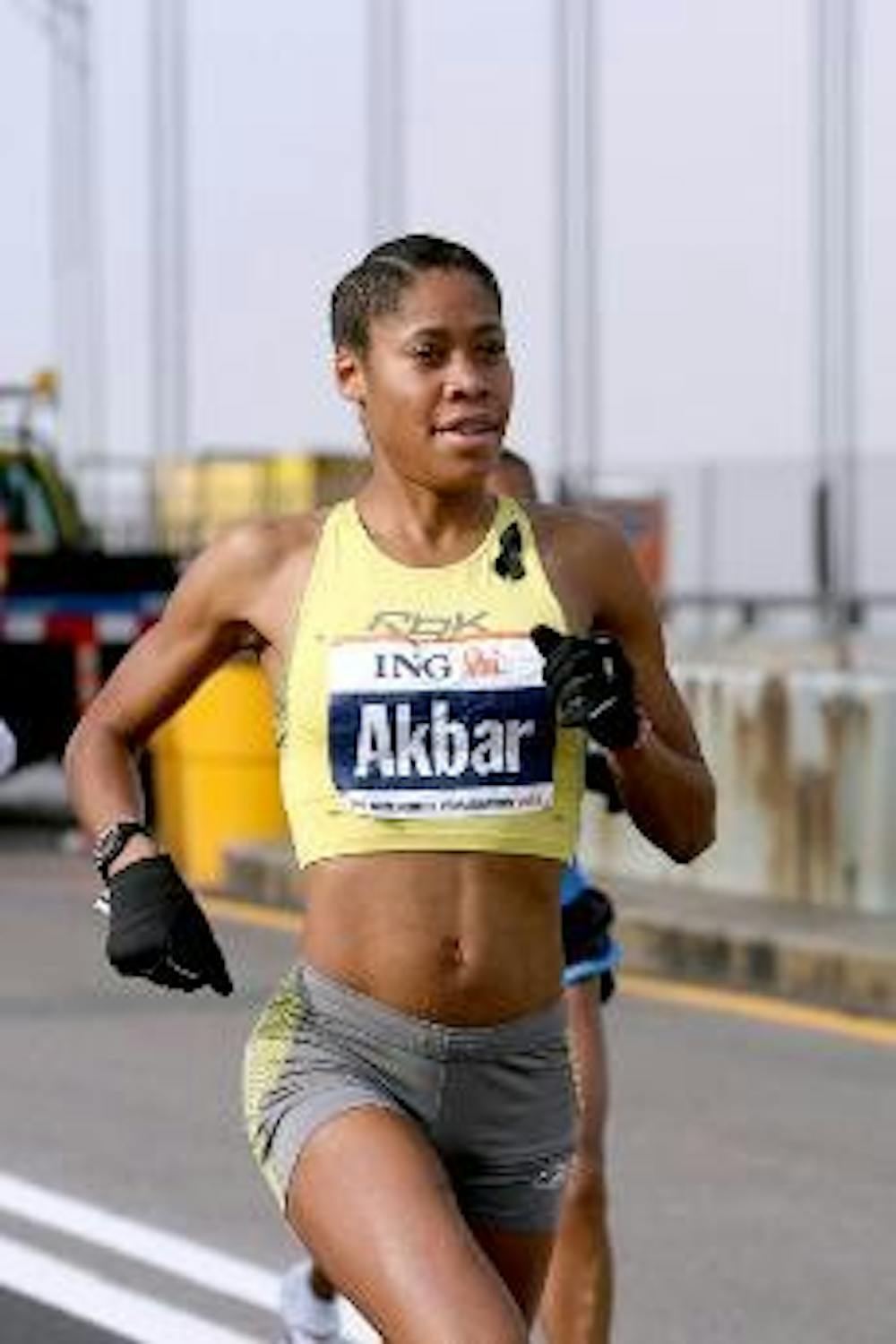 MARATHON MADNESS - Samia Akbar, a 2003 graduate from the College of Arts and Sciences, is now a professional runner. Akbar is competing in the Olympic Trials in hopes of making the U.S. marathon team.