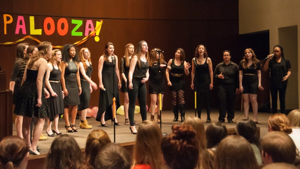 AU a cappella groups unite for Acapalooza 2014 in Kay Spiritual Life Center